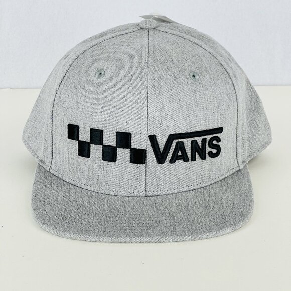 Vans Off The Wall Men's Trecker Gray Adjustable Snapback Trucker Hat NWT One Sz - Picture 1 of 6
